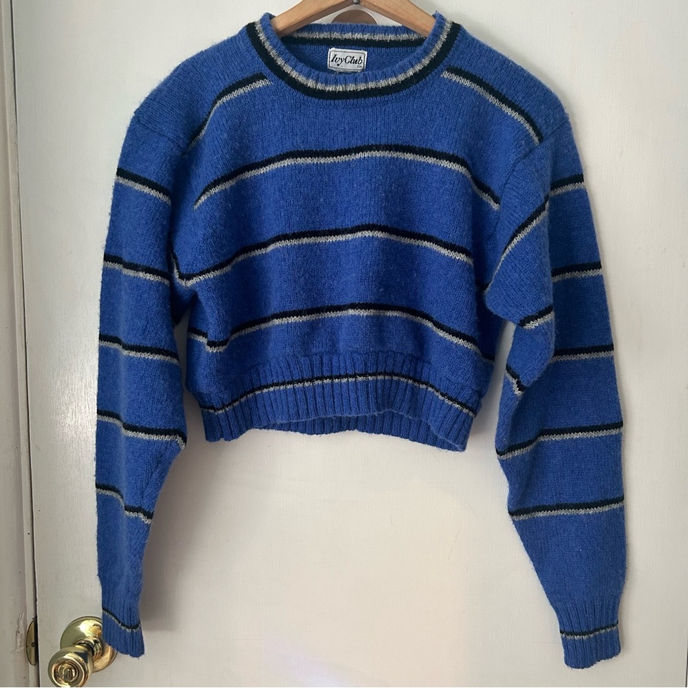 Urban Renewal Vintage Ivy Club Cropped Sweater